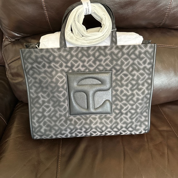 Telfar black monogram for sale